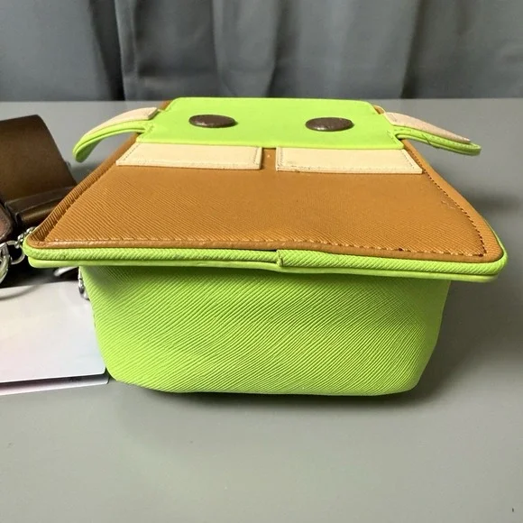 Disney Star Wars Grogu Baby Yoda Crossbody Bag Chewbacca Charm new - Picture 8 of 13